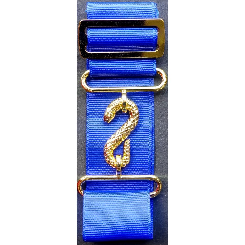 APRON BELT EXTENDER EXTENSION FOR MASONIC APRONS BLUE/GOLD