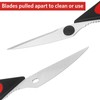 Vutyvve Kitchen Scissors, 2 Removable Kitchen Scissors, Stainless Steel Blades,