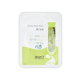 Zelkure Aloe Moisture Soothing Mask Sheet Pack, Hydrating Essence, 1-Day 1-Pack / 알로에 수분 진정 마스크 시트 팩 촉촉 에센스 1일1팩