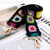 Framendino, Crochet Flower Purse Straps Replacement Crossbody for Handbags Black