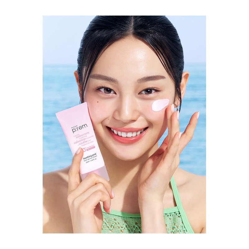 MakePrem [Additional 30ml gift] Soothing Pink Tone-up Sun Cream 50m