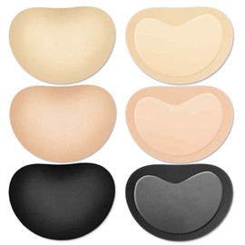 COMNICO 3 Paar BH-Einlagen Klebe BH-Pads Push Up Atmungsaktive BH-Cups Einsätze Herausnehmbare Bequeme Brustpolster für Frauen, Sport, Bikini, Badeanzug, Badeanzug, Kleid