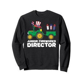 4th Of July Fireworks Tractor Farm Boys Patriotic Farmer Sweatshirt