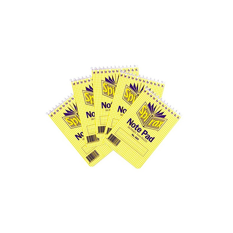 Spirax 96 Page 5mm Ruled Notebook Pack of 5, No.560