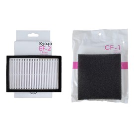 Replacement Filter Kit for Kenmore 200 + 400 Series Canister Vacuums. 1 K3040 [EF-2] HEPA Exhaust + 1 CF-1 Chamber. #'s (86880) 20-86880 MC-V194H KC38KBRMZ000 40320 86883 81002 UC487321 AC37KAKTZ000