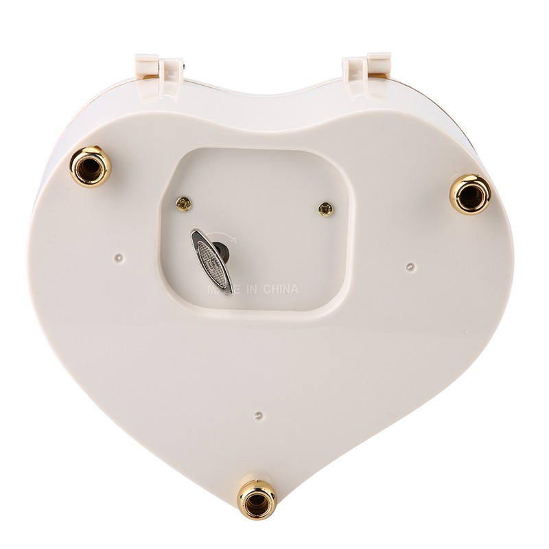 Heart shaped Dance Ballet Music Box Jewelry Spinning Music Box