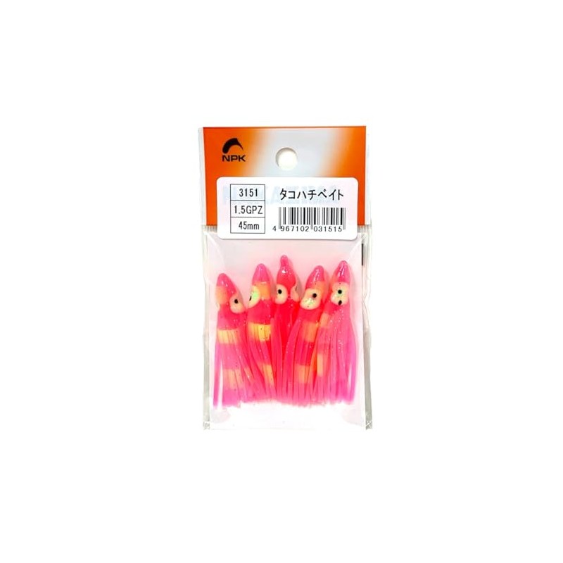 Nakajima NPK Octopus Bee Bait, No. 1.5, 1.8 inches (45