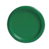 Unique 31854 7" Round Dessert Plates | Emerald Green Color