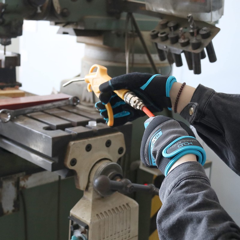 HANDLANDY Utility Work Gloves Mens & Women, Safety Mechanic Working