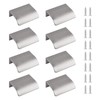 MOROBOR Finger Edge Pull, 8pcs Concealed Handle Modern Style Drawer