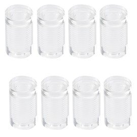 Antrader 8Pcs Clear Standoffs, 3/4" x 1" Acrylic Standoff Screws, Wall Sign Standoff Mounting Hardware,Advertising Glass Standoff Nail