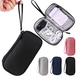 Travel Cable Organizer,Electronics Accessories Organizer Bag,Electronic Organizer Travel Universal Cable Organizer Electronics Accessories Bag for Charger, Phone, memory card,Travel Gadget Bag (Black)