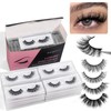MAGEFY 20 Pairs False Eyelashes,4 Styles Faux Mink Eyelashes 7mm-16mm