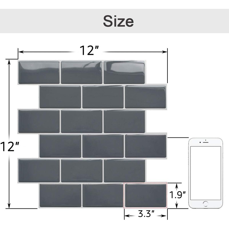 Yoillione Peel and Stick Backsplash for Kitchen: Self Adhesive Wall