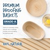 RORECAY Bread Banneton Proofing Basket Set, 9 Inch Round &