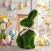 Qukou Moss Easter Bunny Home Decor, Artificial Moss Rabbit for