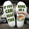 Bring Me a Tiramisu Socks – Funny Dessert Crew Socks