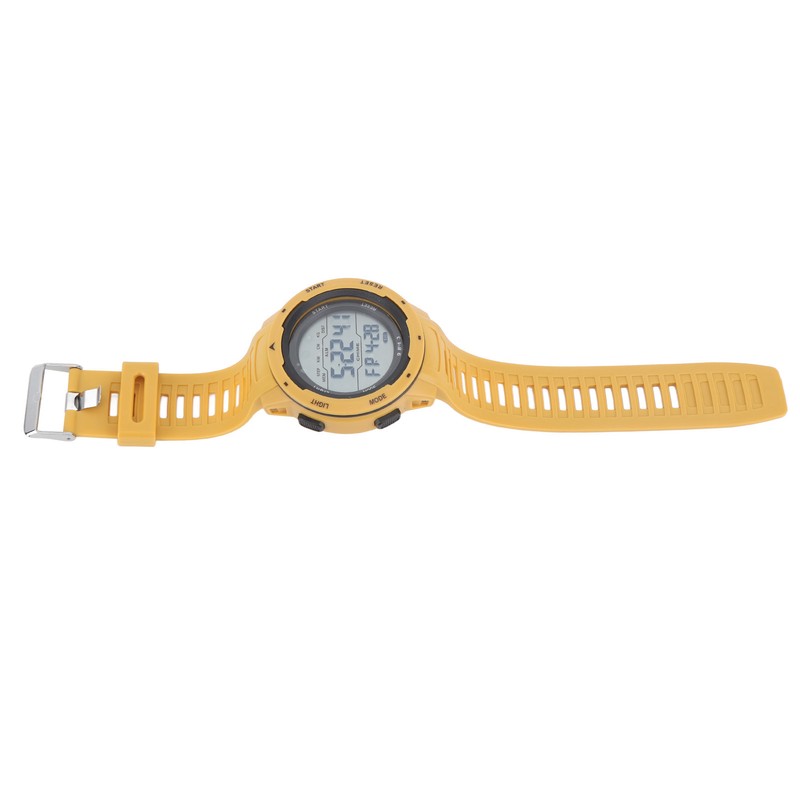 Men Sport Digital Chronograph Rubber Strap Watch Waterproof Outdoor Sporty