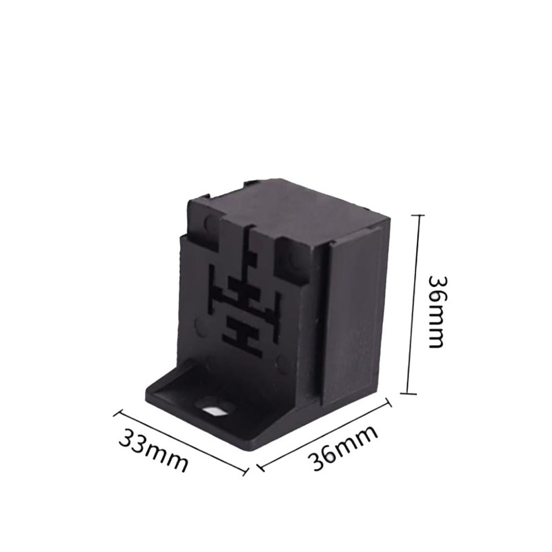 10 PCS Relay Base Holders, 12V/24V 30-80A 5 Pin Sockets