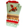 Press On Nail and Fingerless Glove Gift Set (Red Mint,