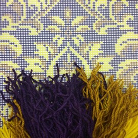 Royal Tapestry. Cross Stitch Kit. Throw Pillow 16×16 Inches. Printed Tapestry Canvas, European Quality