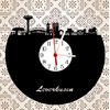 bigcopy e.K. Leverkusen Skyline Wall Clock with Dial High-Quality Acrylic