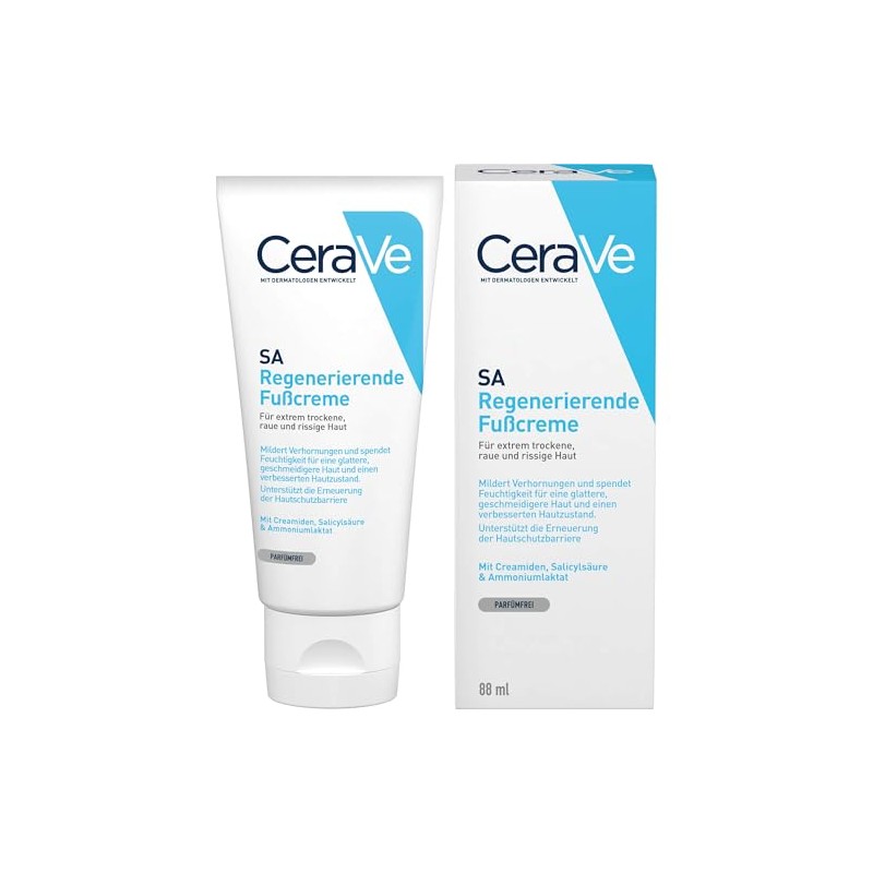 CeraVe SA Renewing Foot Cream With Salicylic Acid & 3