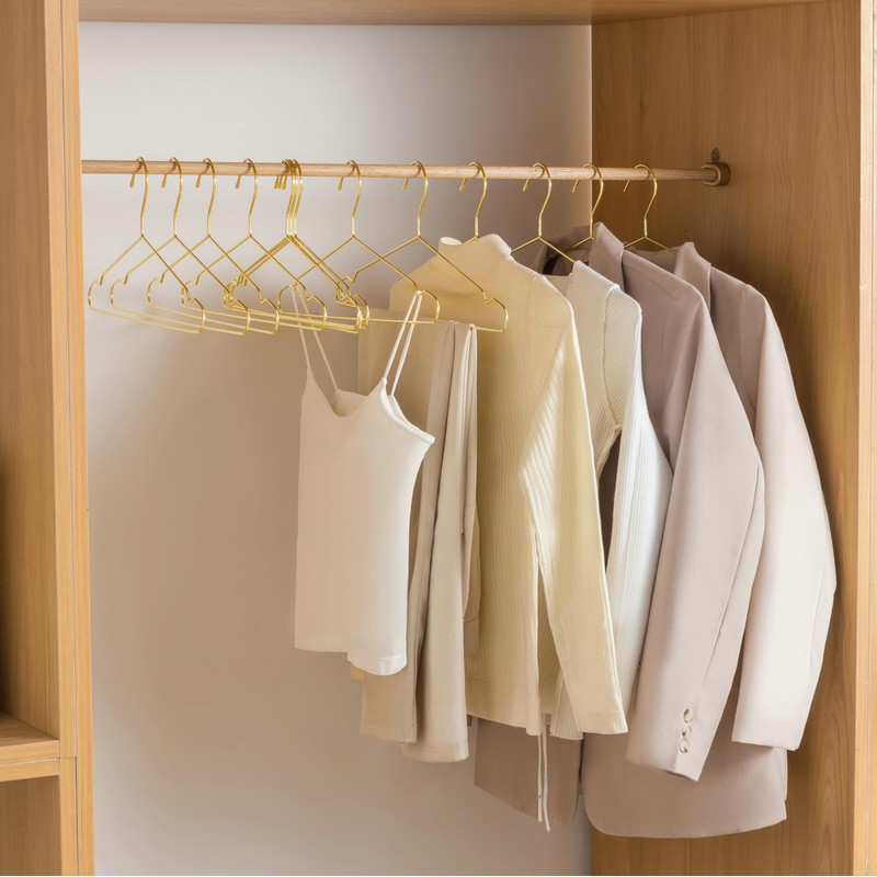 17.7" Strong Metal Wire Clothes Hangers, Coat Hanger, Standard Suit