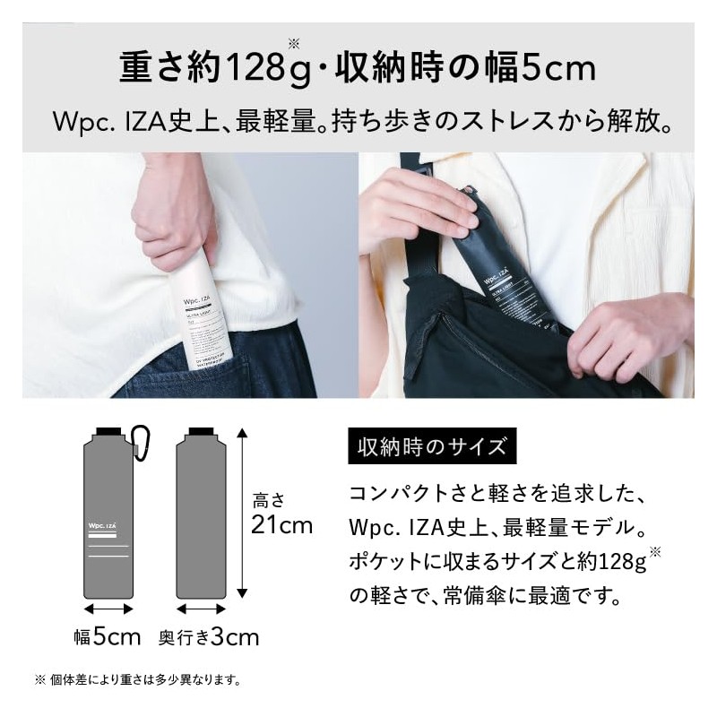 Wpc. IZA ZA018-001-102 Men's Parasol, Ultra Light, Heat Insulation, 100%