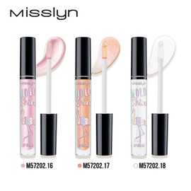 Misslyn Lip Gloss with High Shine, Volumising and Moisturising Colour for Full Lips - Set of 3 Lip Gloss