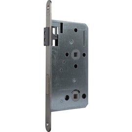 KFV Magnetic Latch WC 78 mm Door Fitting Mortise Lock Magnetic DM 55 Round Stainless Steel