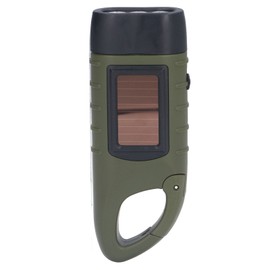 Solar Hand Crank Flashlight Emergency LED Portable Torch for Climbing Camping Survival