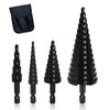 Step Drill Bit Set with 1/4 Inch Hex Shank Nitride