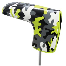 Geotech Headcover Camouflage Headcover Camouflage Blade Putter Cover for Black Neon Camo x Black Neon Putter