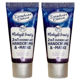 Dresdner Essenz 2-in-1 Overnight Hand Cream and Mask Midnight Beauty 2 x 20 ml Pack of 2