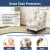 NILUOH Wing Chair Slipcovers 2 Pieces Stretch Spandex Wingback Chair