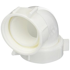 Plumb Pak PP66-10W Drain Pipe Elbow, 90 Deg, 1-1/2 in, IPS, Plastic