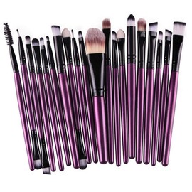 Plus Nao Makeup Brush Set of 20 Makeup Brushes Set Makeup Brush Set Makeup Brush Set Cosmetic Brush Set Makeup Brush Fa - ZH Purple