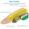 RooRuns Arch Support Inserts Orthotic Insoles Size:L Yellow