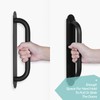 Purife 12'' Black Heavy Duty Metal Gate Handles 2 Pack,