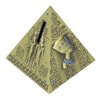 Egyptian Pyramid Model Green Bronze Large Retro Classic Exquisite Decorative
