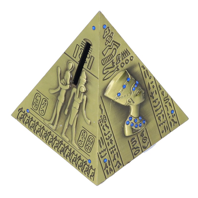 Egyptian Pyramid Model Green Bronze Large Retro Classic Exquisite Decorative