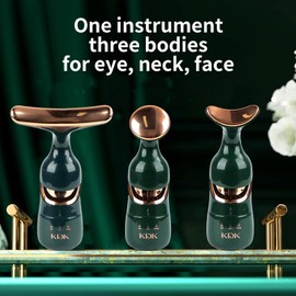 Skin Rejuvenation Face Device, Face Massager Against Wrinkles, Face Beauty Device with 3 Modes, 45°C V Face Beauty Meter Face Device for Face Sculpting and Skin Care, Home Face Spa Tool