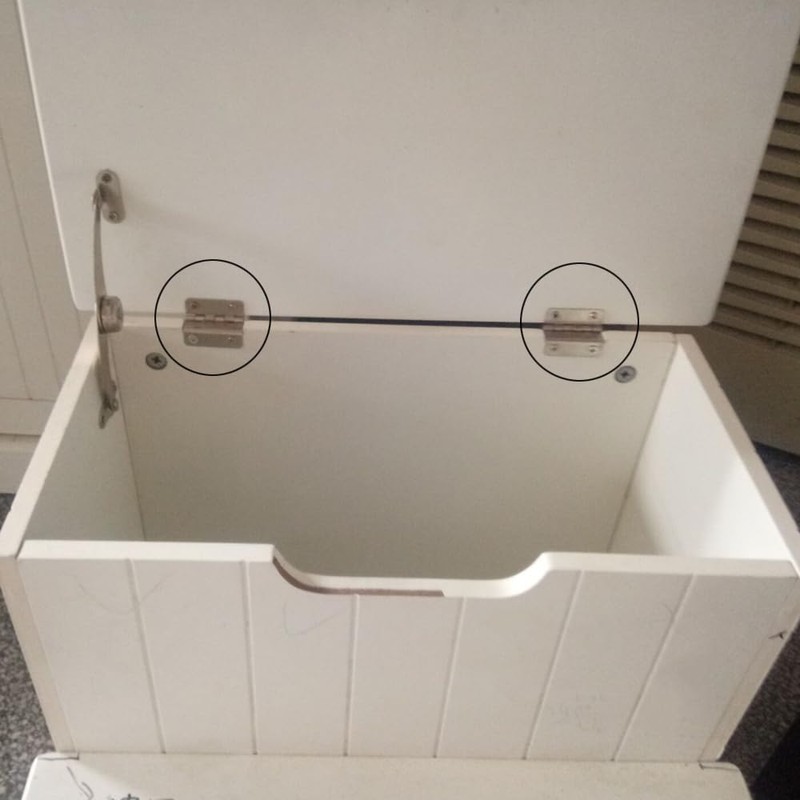 4 Pieces Tri-Fold Hinges Flexible Metal Hinges Decorative Box Hinges