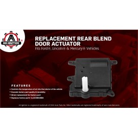 Rear Blend Door Actuator - Replaces 604-213, 1L2Z19E616BA, YH-1743 - Compatible with Ford, Lincoln & Mercury SUVs - Expedition, Explorer, Navigator, Mountaineer, Aviator - Auxiliary Mode Temperature