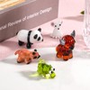 WEWAYSMILE 5 Pcs Hand Blown Glass Figurines Glass Animals Includes