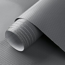 WochiTV Adhesive Shelf Liner 11.8 X 59 Inches Peel and Stick Kitchen Liner for Cabinets, Drawers Removable Protector Mat Waterproof Contact Covering for Dresser Pantry Countertops Shelves, Gray