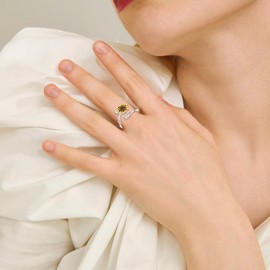 VONALA Sunflower Fidget Rings for Anxiety 925 Sterling Silver Sunflower Jewelry Valentine's Day Gift for Women