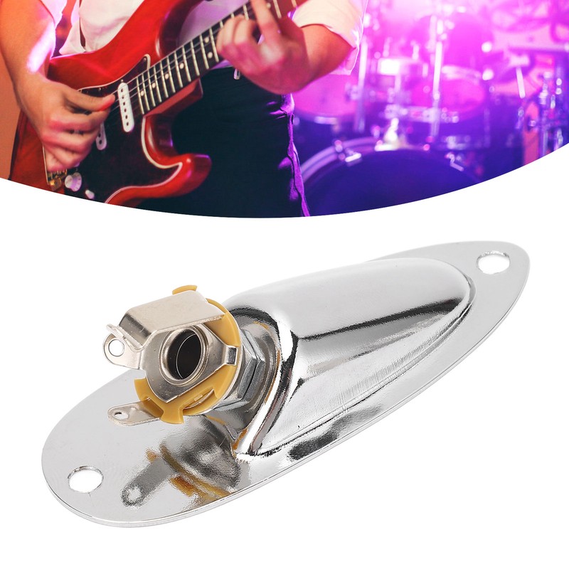 Guitar Input Jack Boat Style 6.35mm Metal Electric Guitar Input