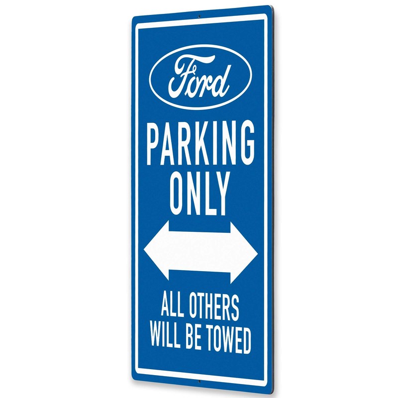 Ford Parking Only Metal Sign - Reserved Ford Wall Decor